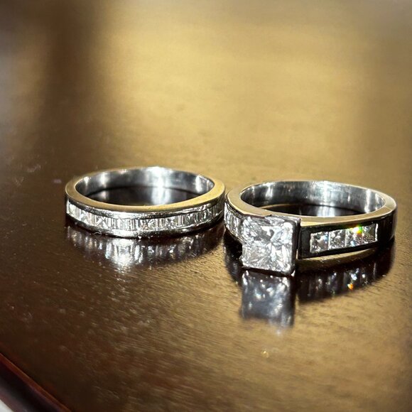 18k White Gold Diamond Custom Rings - Picture 2 of 8